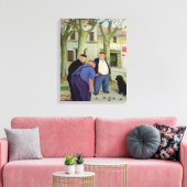 Boules Players Leinwanddruck (Insitu (Wohnzimmer))