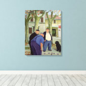 Boules Players Leinwanddruck (Insitu (Holzboden))