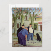 Boules Players Postkarte (Vorne/Hinten)