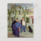 Boules Players Postkarte (Vorderseite)