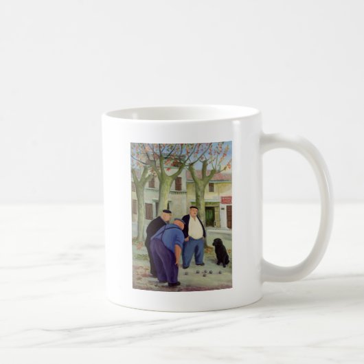 Boules-Spieler Kaffeetasse (Rechts)