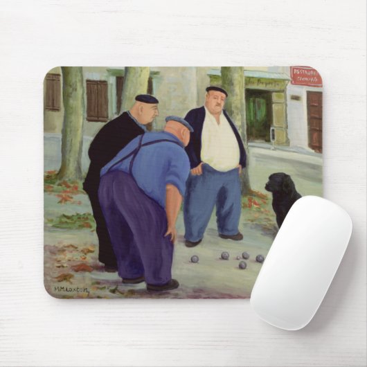Boules-Spieler Mousepad (Mit Mouse)