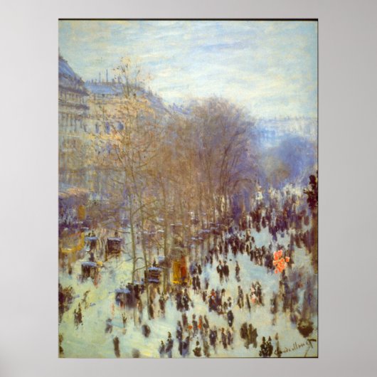 Boulevard Capucines von Claude Monet Poster (Vorne)