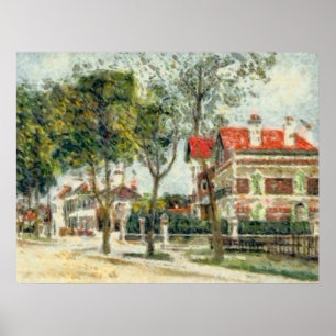 Boulevard Carnot in Noyon Poster