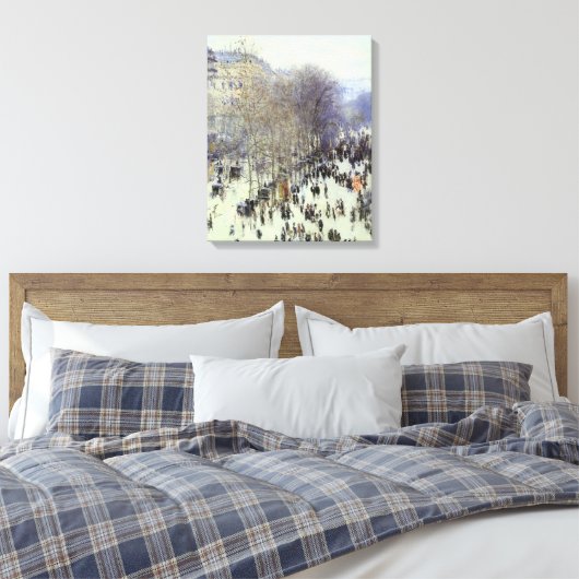 Boulevard de Capucines Wrapped Canvas Leinwanddruck (Insitu (Schlafzimmer))