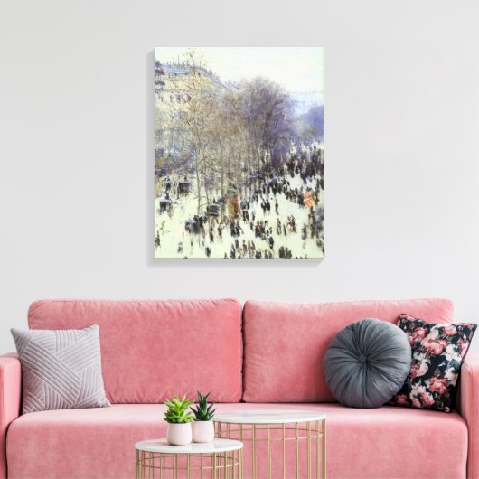 Boulevard de Capucines Wrapped Canvas Leinwanddruck (Insitu (Wohnzimmer))