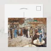 Boulevard de Clichy | Louis Abel-Truchet Postkarte (Vorne/Hinten)