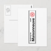 Boulevard de Maisonneuve, Montreal Street Sign Postkarte (Vorne/Hinten)