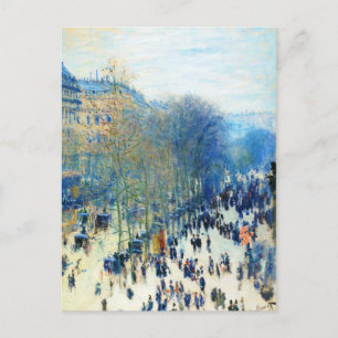 Boulevard des Capucines Claude Monet Kunst, Dichtu Postkarte