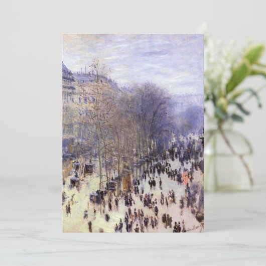 Boulevard des Capucines von Claude Monet (Stehend Vorderseite)