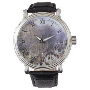Boulevard des Capucines von Claude Monet Armbanduhr