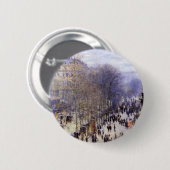 Boulevard des Capucines von Claude Monet Button (Vorne & Hinten)
