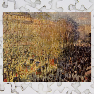Boulevard des Capucines von Claude Monet, Feine Ku Puzzle