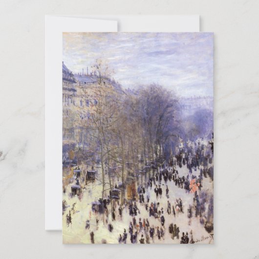 Boulevard des Capucines von Claude Monet, Fine Art (Vorderseite)