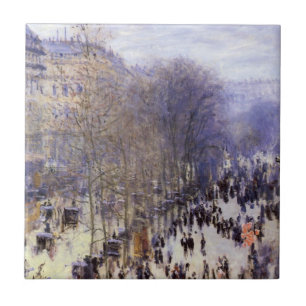 Boulevard des Capucines von Claude Monet, Fine Art Fliese