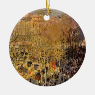 Boulevard des Capucines von Claude Monet, Fine Art Keramikornament