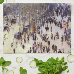 Boulevard des Capucines von Claude Monet, Fine Art Küchentuch