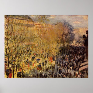 Boulevard des Capucines von Claude Monet, Fine Art Poster
