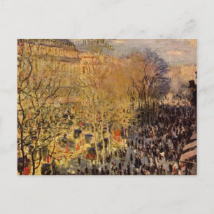 Boulevard des Capucines von Claude Monet, Fine Art Postkarte