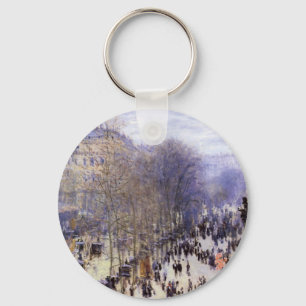 Boulevard des Capucines von Claude Monet, Fine Art Schlüsselanhänger