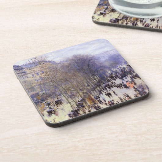 Boulevard des Capucines von Claude Monet Getränkeuntersetzer (Linke Seite)