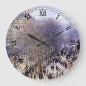 Boulevard des Capucines von Claude Monet Große Wanduhr (Vorderseite)