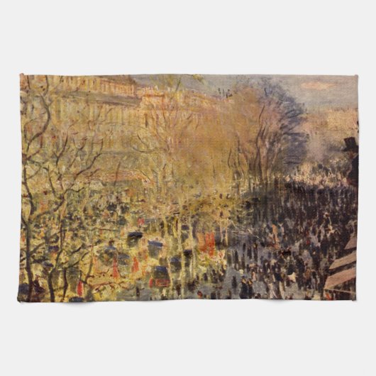 Boulevard des Capucines von Claude Monet Handtuch (Horizontal)