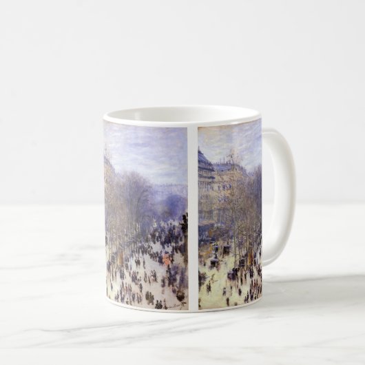 Boulevard des Capucines von Claude Monet Kaffeetasse (VorderseiteRechts)