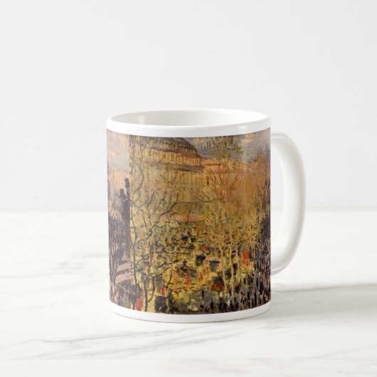 Boulevard des Capucines von Claude Monet Kaffeetasse (VorderseiteRechts)