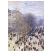 Boulevard des Capucines von Claude Monet Klemmbrett (Rückseite)