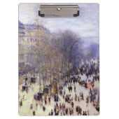 Boulevard des Capucines von Claude Monet Klemmbrett (Vorderseite)