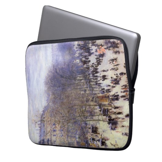 Boulevard des Capucines von Claude Monet Laptopschutzhülle (Vorderseite Links)