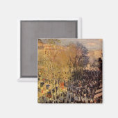 Boulevard des Capucines von Claude Monet Magnet (Vorderseite/Rückseite)