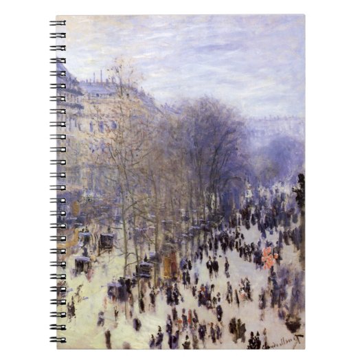 Boulevard des Capucines von Claude Monet Notizblock (Vorderseite)