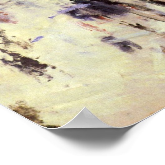 Boulevard des Capucines von Claude Monet Poster (Ecke)