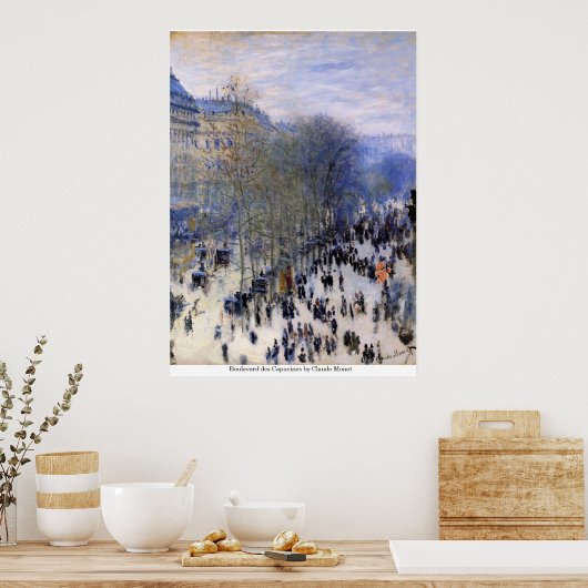 Boulevard des Capucines von Claude Monet Poster (Küche)