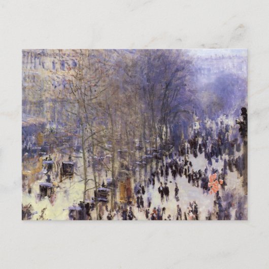 Boulevard des Capucines von Claude Monet Postkarte (Vorderseite)