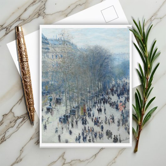 Boulevard des Capucines von Claude Monet Postkarte
