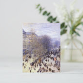 Boulevard des Capucines von Claude Monet Postkarte (Stehend Vorderseite)