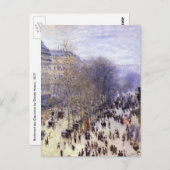 Boulevard des Capucines von Claude Monet Postkarte (Vorne/Hinten)