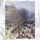 Boulevard des Capucines von Claude Monet Puzzle<br><div class="desc">Der Boulevard des Capucines (1873) von Claude Monet ist ein Vintager Impressionismus, ein Kunststadtbild mit einer Straßenszene in Paris, Frankreich. Der Boulevard des Capucines ist einer der vier "Großen Boulevards" in Paris, einer Kette von Boulevards, die von Ost nach West verläuft, zu der auch der Boulevard de la Madeleine, der...</div>