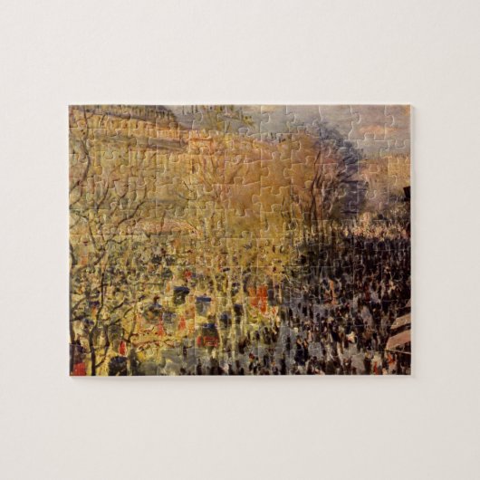 Boulevard des Capucines von Claude Monet Puzzle (Horizontal)