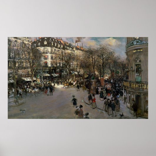 Boulevard des Italiens, c.1900 Poster (Vorne)