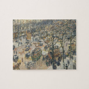 Boulevard-DES Italiens, Morgen, Sonnenlicht, 1897 Puzzle