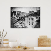 Boulevard du Temple Erstes Foto Lebende Person Poster (Küche)