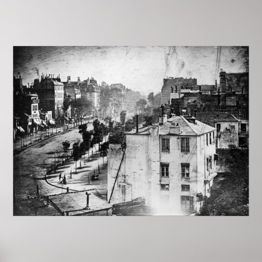 Boulevard du Temple, von Daguerre, historisches Fo Poster (Vorne)