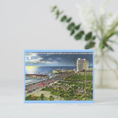Boulevard, Galveston, Texas Vintag Postkarte (Stehend Vorderseite)