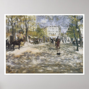 Boulevard in Paris, 1888 Jean-Francois Raffaelli Poster