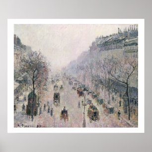 Boulevard Montmartre, 1897 (Öl auf Leinwand) Poster