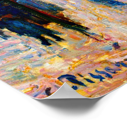 Boulevard Montmartre Camille Pissarro 1897 Poster (Ecke)